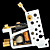  2 Cast Iron Tattoo Gun Kit for Lining and Shading LCD Power Supply(40 5ml Colors Included)