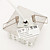  Crystal Semi Flush Mount with 1 Light in Cubic Shape