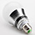  E27 10W RGB Light Remote Controlled LED Ball Bulb (85-265V)