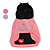  cupido velluto pattern jacket con cappuccio con tasca per i cani (XS-XL, colori assortiti)