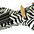  Kinglos - (DSZA-1302) Ebony Parts Electric Violin with Case/Rosin/Bow/Headphone/Cable (Zebra-Stripe)
