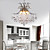  Modern Crystal Chandelier with 6 Lights