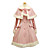  Long Sleeve Pink Velvet Faux Fur Collar Sweet Lolita Coat