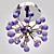  Lámpara de techo Floral de Cristal - WOKINGHAM
