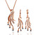  Tentacles 18K Gold Jewelry Set With Rhinestone Including Necklace,Earring (More Colors)