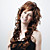  Capless Extra Long Synthetic Brown Curly Hair Wig