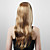  Capless Long Golden Blonde Silky Straight High Quality Synthetic Wig with Side Bang