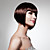  Capless Short Bob High Quality Synthetic Dark Brown Straight Hair Wig