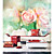  Pink Roses Floral Nature Mural