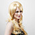  Capless extra lange hoge kwaliteit synthetische aard kijken licht blond krullend haar pruik