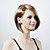  capless kort bob blonde syntetisk parykk langside bang