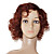  Mono Top 100% Indian Remy Hair Auburn Curly Wig