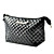  1pcs Lattice plastik og læder Cosmetic Bag (24x12x4cm, Random Color)