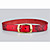  femmes d'impression de base ceinture en cuir (108 * 3.8 * 0.3cm)
