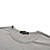  Men's Round Collar Cotton Long Shorts T-shirt (Gray)