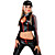  Sexy Black Polyester  Racing Outfit(2 Pieces)