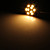  Lâmpada de Foco LED Branco Quente G4 4.5W 9x5630 SMD 400-430LM 3000-3500K (12V)