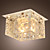  Crystal Semi Flush Mount with 1 Light in Cubic Shape