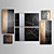  met de hand geschilderde abstracte olieverf met gestrekte frame - set van 6