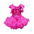  Chiffon Flower Flower Girl Dress With Vest And PettiDress Set