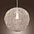  lumière pendentif avec 1 lumière en forme boule