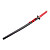  cosplay zwaard geïnspireerd door bleekmiddel 5e divisie luitenant momo Hinamori tobiume (rood handvat)