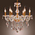  VINCENNES - Lustre Cristal com 6 Lâmpadas