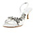  Satin Upper Mid Heel Strappy Sandals Wedding Bridal Shoes (More Colors)