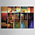  met de hand geschilderde abstracte olieverf met gestrekte frame - set van 5