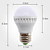  E27 3W 21x5050 SMD 320-360LM 2700-3500K Tampa luz branca morna Branco Lâmpada LED Ball (220-240V)