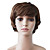  Capless Short Brown Wavy High Quality Synthetic Japanese Kanekalon Fashionable Parties Wigs