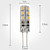  G4 2W 160-180LM 3000-3500K Warm White Light Resin LED Corn Bulb (12V)