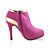  Wildleder High Heel Stiefelette mit glänzenden Armband Mode Schuhe