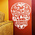  Aftagelige Skull Natur Wall Stickers