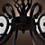  Iron Chandelier with 6 Lights in Antique Style - Upward