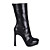  Leatherette Chunky Heel Mid-Calf Boots Party / Evening Shoes (More Colors)
