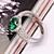  Charming 925 Sterling Silver Platinum Plated Birthstone Ring(More Colors)