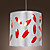  Modern Fabric 1-Light Pendant Light Cylinder Shaped
