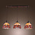  40W Modern Glass Pendant Light in Round Brown Bubble Design