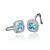  Gorgeous Plata 925 con Rhinestone / Set Joyas para Mujeres Aquamarine incluyendo el collar, pendientes, anillo (más colores)
