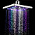  7 Colors Changing LED Contemporary Shower Faucet Head of 8 inch