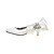  élégant en similicuir talon supérieure chaton fermé orteils avec rhinestone mariage bowknot / / chaussures de fête (1181-1008)