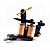  machine de tatouage à la main 10 bobines de pellicule chemise du pistolet (dt-J002)