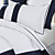  3PCS Splice Stripe 300TC Duvet Cover Set