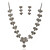  Austrian Rhinestone Flowers Bridal Necklace and Earring Set