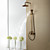  Antique Brass Tub Shower Faucet with 8 inch Shower Head + Hand Shower