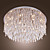  240W Crystal Flush Mount with 15 Lights in Round (G4 Bulb Base)