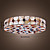  FAIRHAVEN - Lustre Tiffany Cristal com 4 Lâmpadas