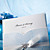  Elegant Blue Roses Tri-fold Wedding Invitation (Set of 50)