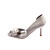  top kvalitet blonder / satin øverste Stiletto Heel peep toe med bowknot bryllup sko / Brudesko